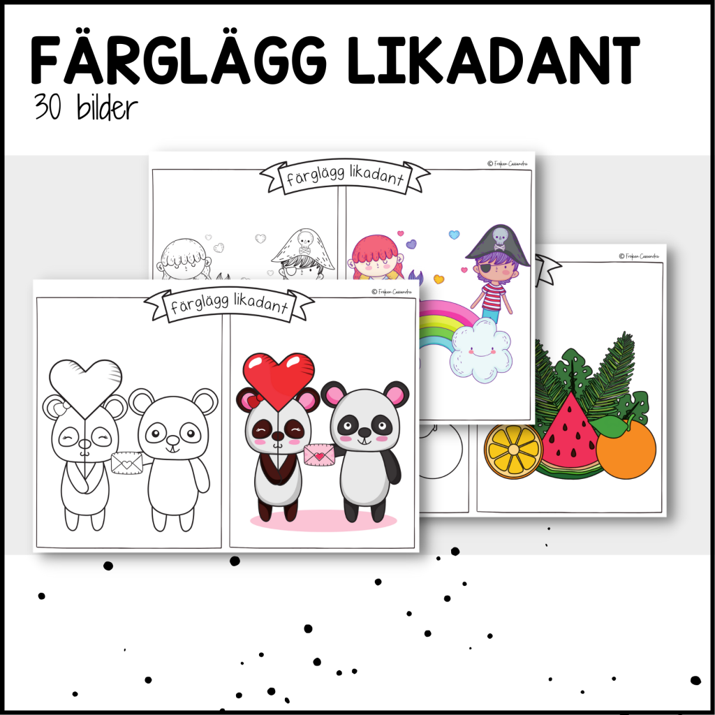 Färglägg likadant