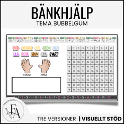 Bänkhjälp bubbelgum