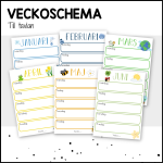 Veckoschema till tavlan: 12 månader - bild 1