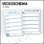 Veckoschema till tavlan: 12 månader - bild 2