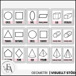 Bubbelgum: Posters – Geometriska former och figurer 2D & 3D (rosa) - bild 2