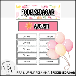 Födelsedagsdisplay (bubbelgum)