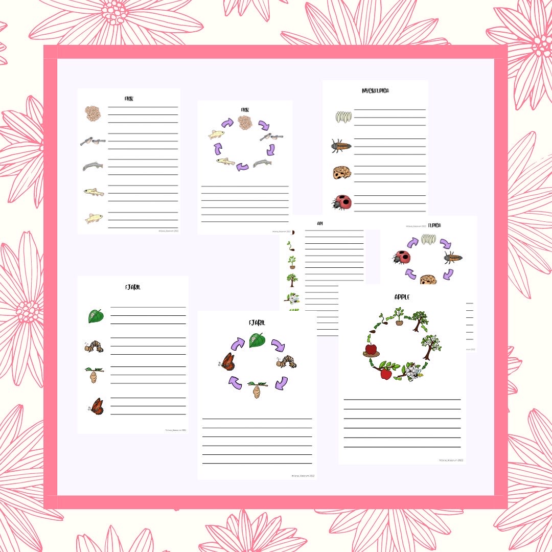 Livscykler - blandade arbetsblad