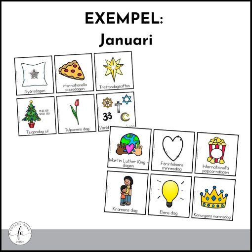 Högtider och temadagar - Bildstöd till kalender