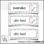 Stilrena, redigerbara schemaskyltar - bild 5