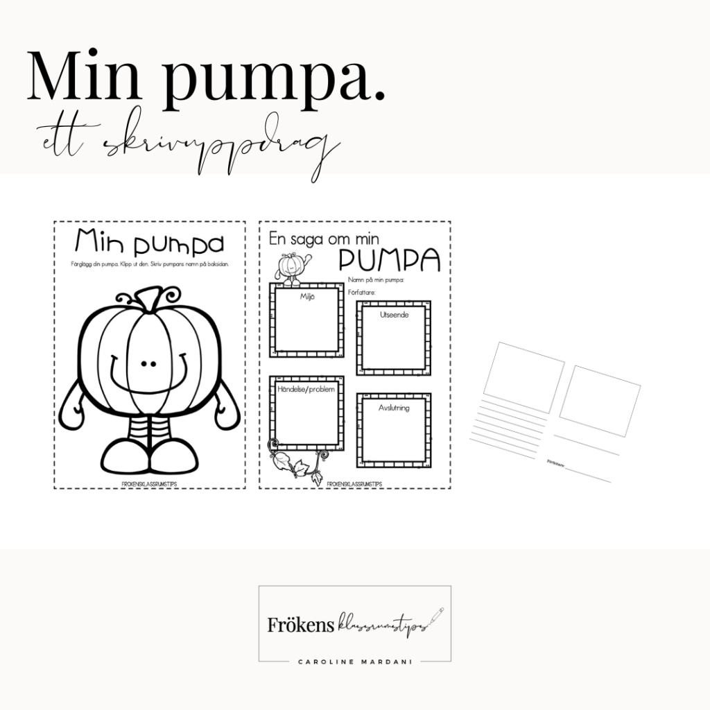 Min pumpa – Skrivuppdrag