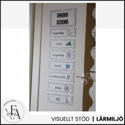 Stilrena, redigerbara schemaskyltar