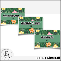 Redigerbar välkomstskylt (bubbelgum)