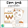 Fem små pepparkakor