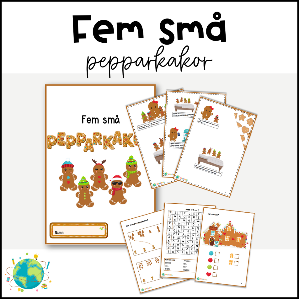 Fem små pepparkakor