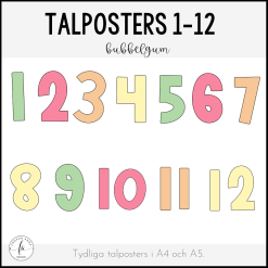 Talposters bubbelgum