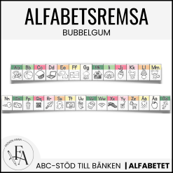 Alfabetsremsa (tema bubbelgum)