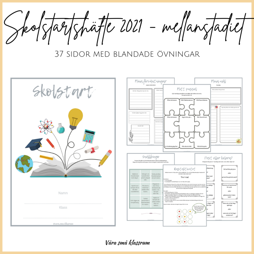 Skolstartshäfte 2021 – mellanstadiet (åk 3-7)