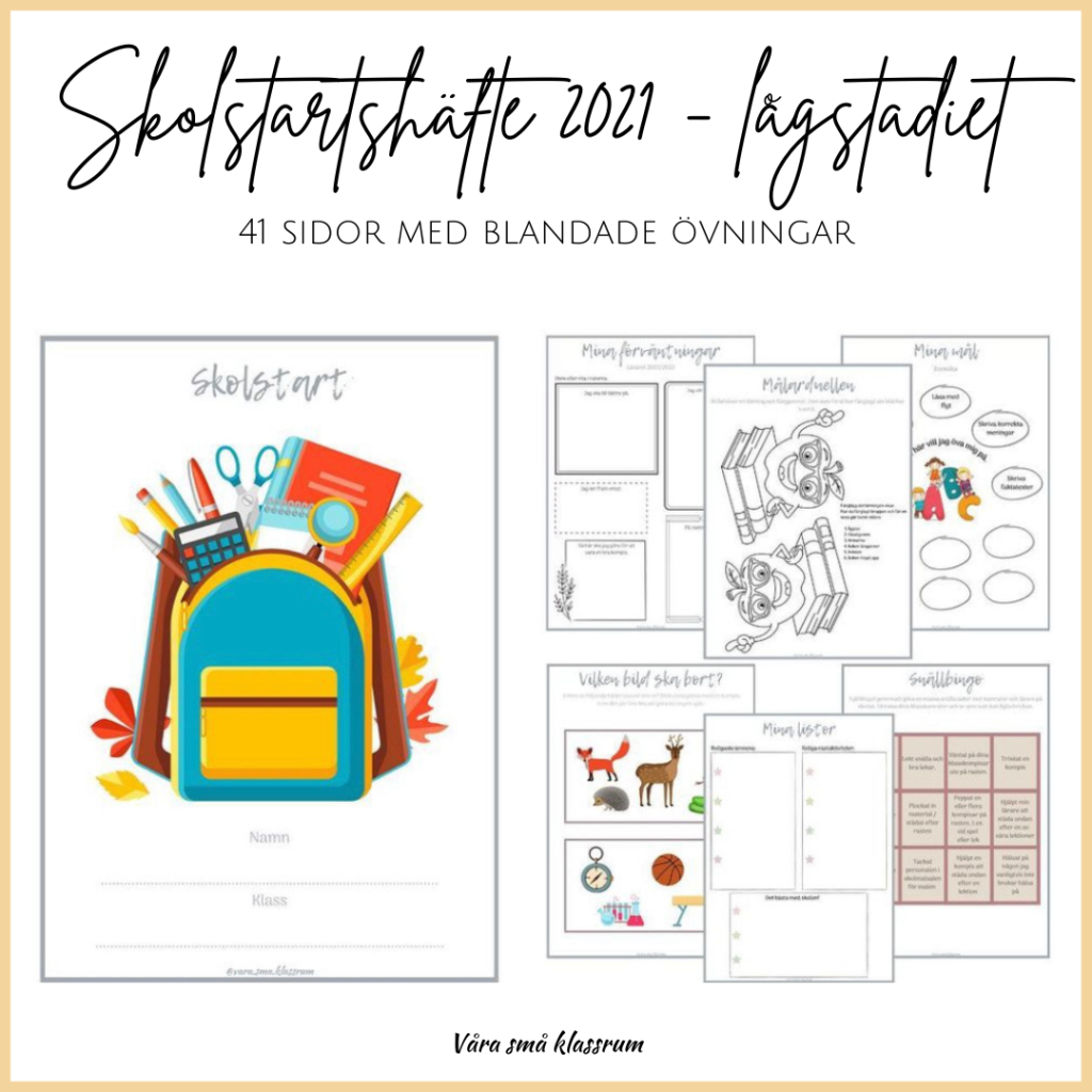 Skolstartshäfte 2021 – lågstadiet