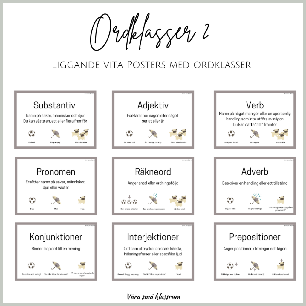 Ordklasser 2 – vita