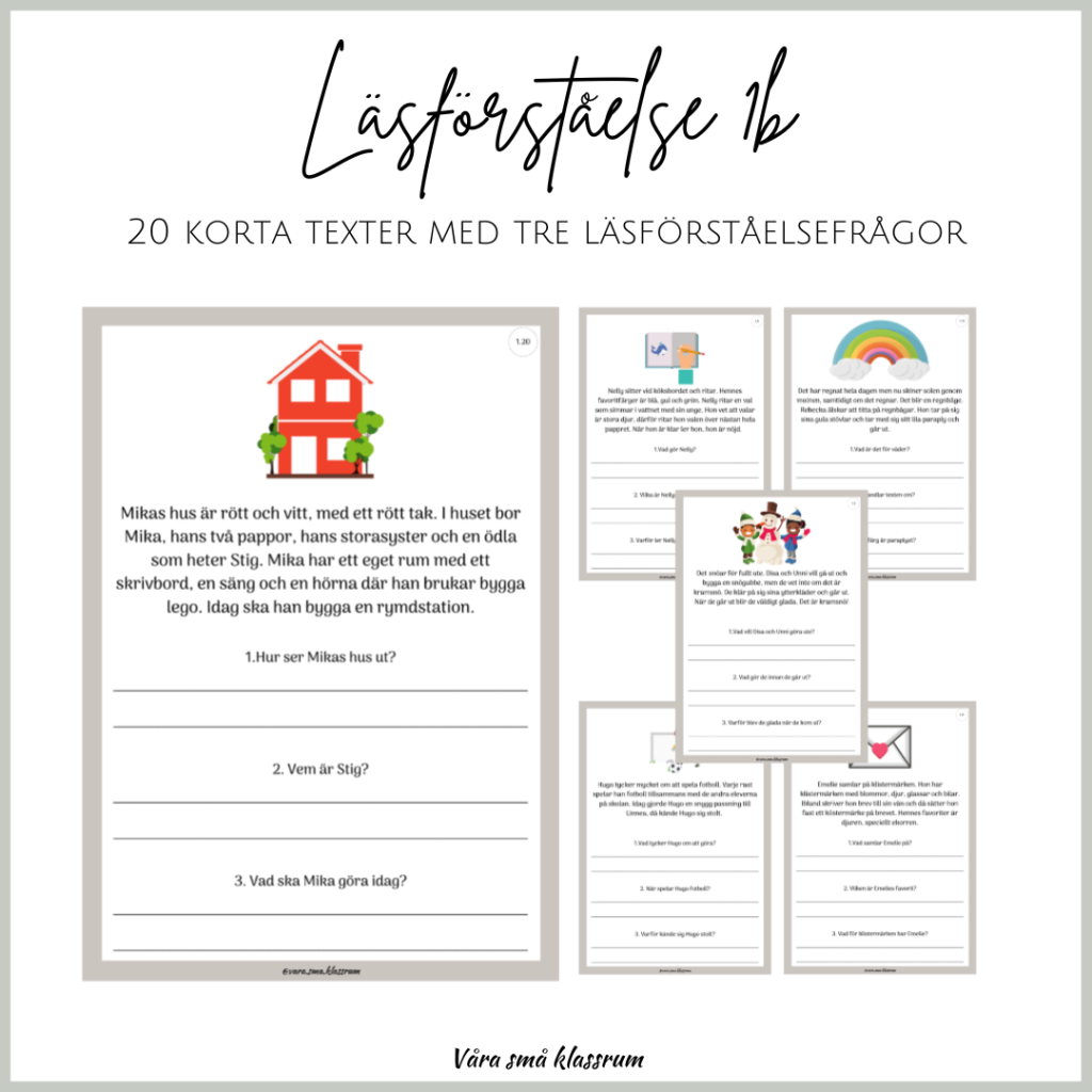 Läsförståelse 1b