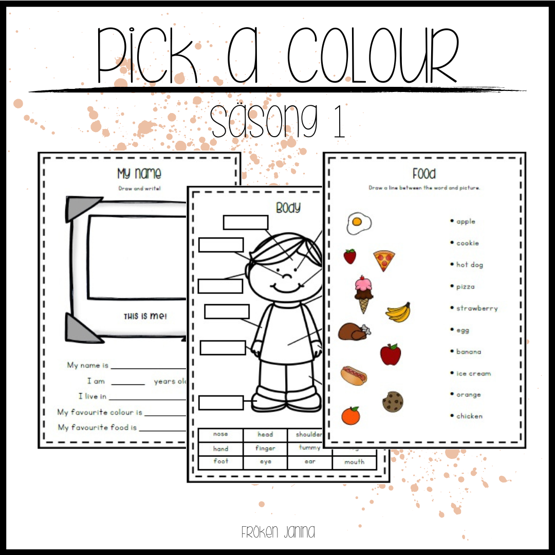 Pick a colour s01 - Arbetshäfte