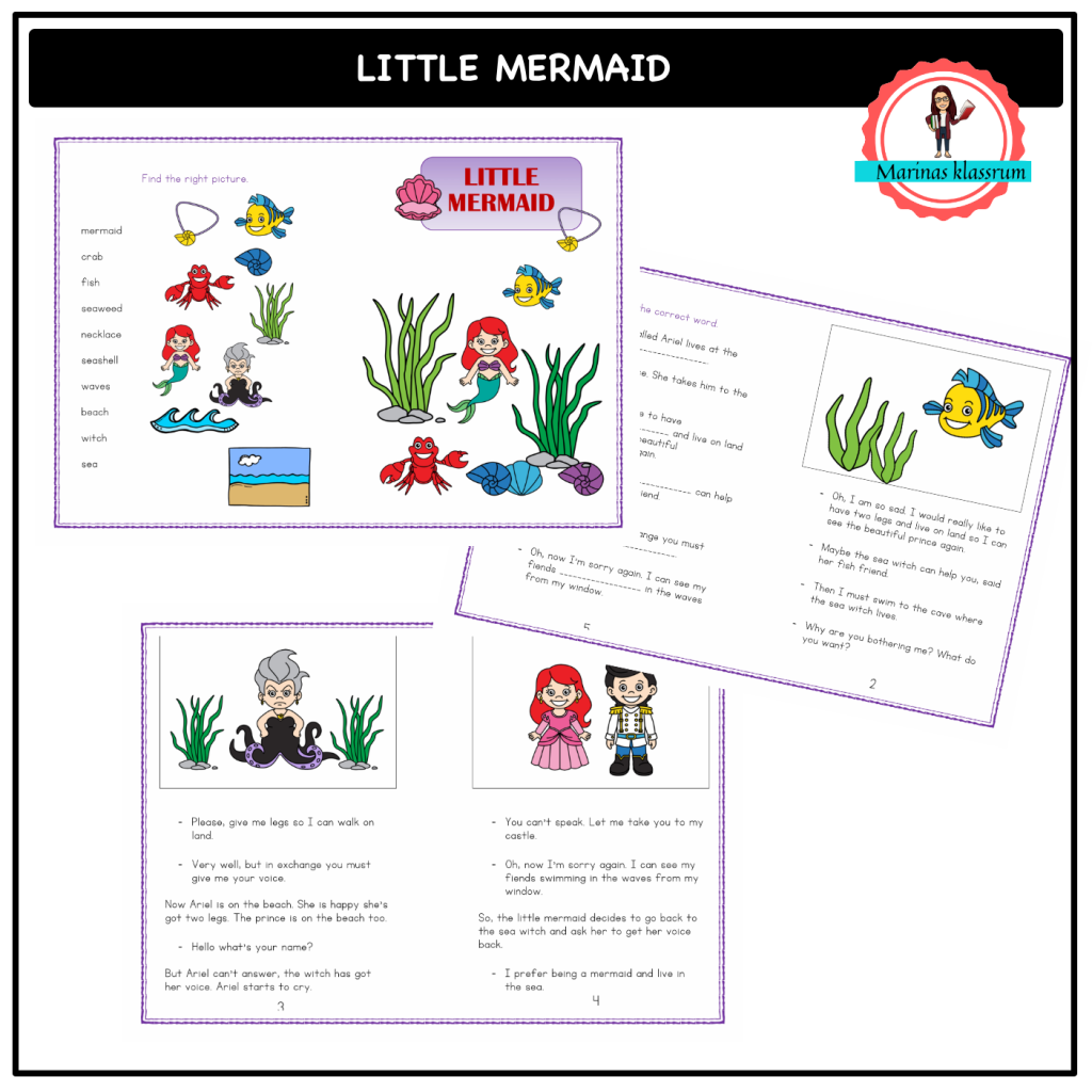 The little mermaid – story book