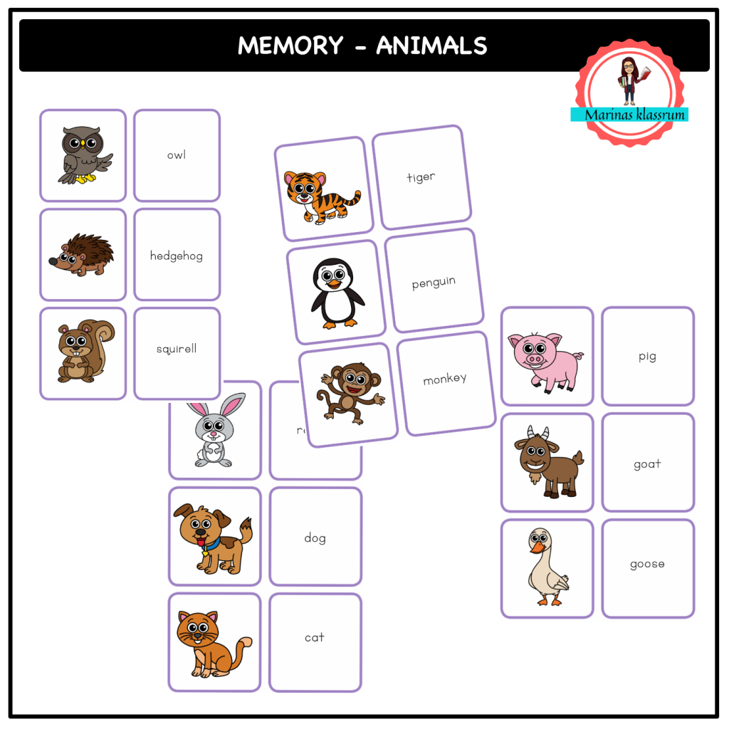 English memory – animals