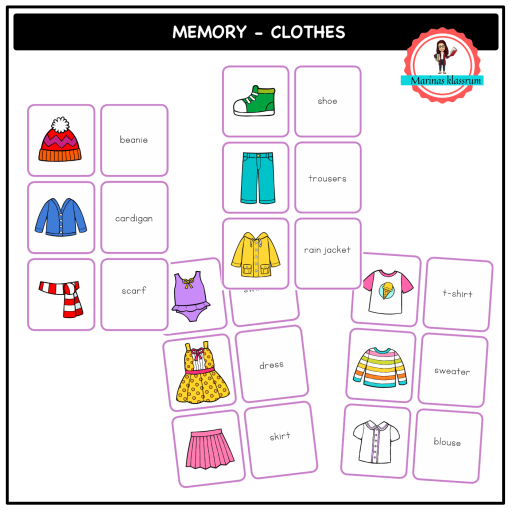 English memory – clothes