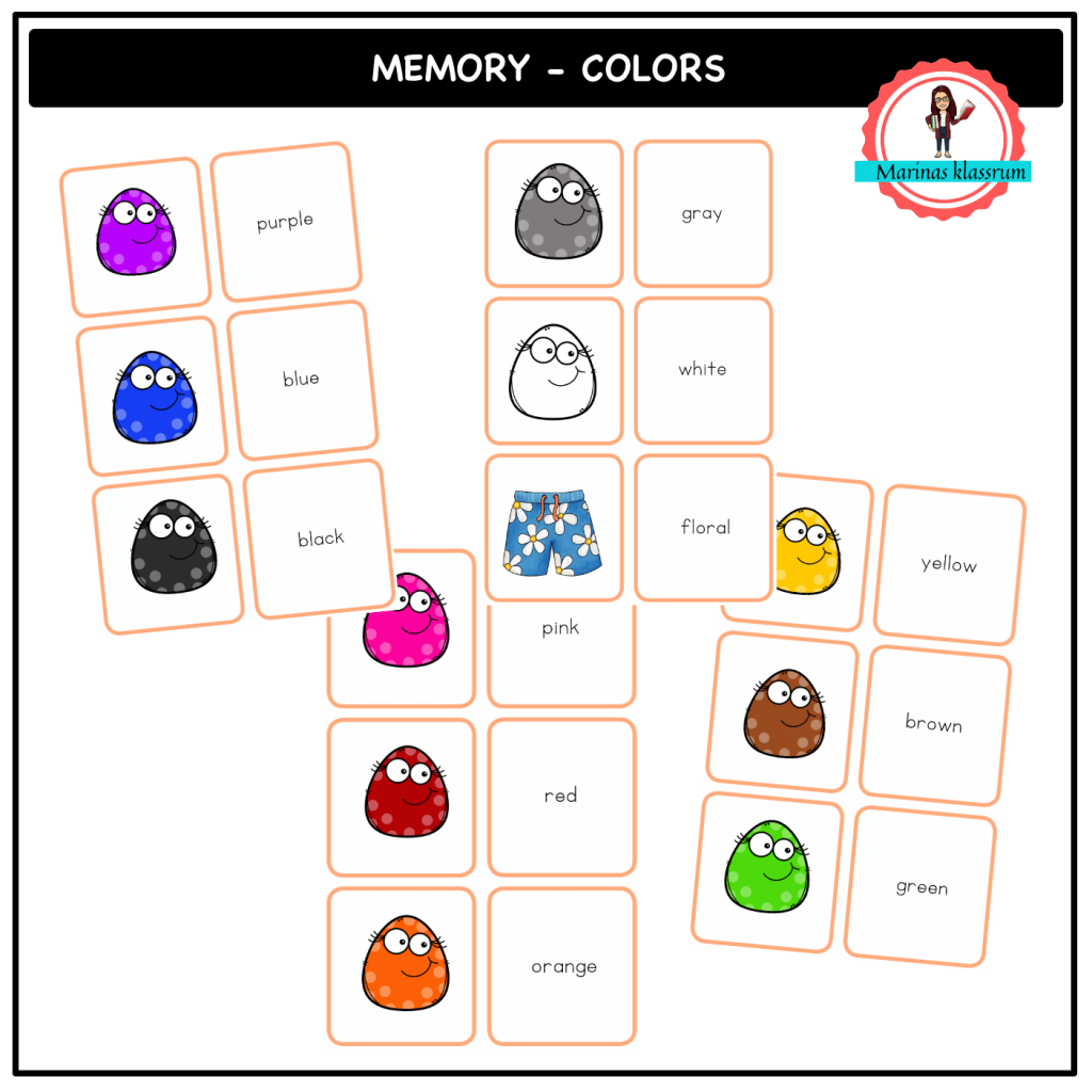 English memory – colors