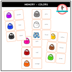 English memory - colors