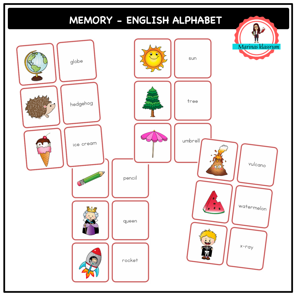 English memory – the alphabet