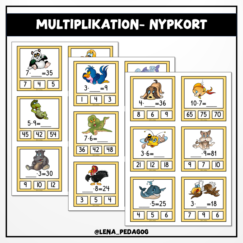 Multiplikation – nypkort