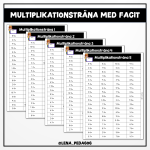 Multiplikationsträna med facit - bild 1