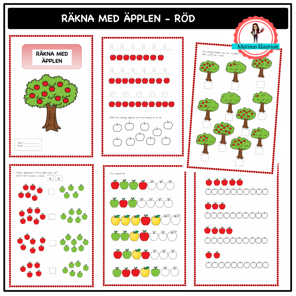 Räkna med äpplen – röd