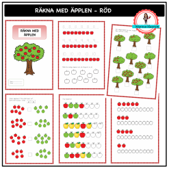Räkna med äpplen - röd