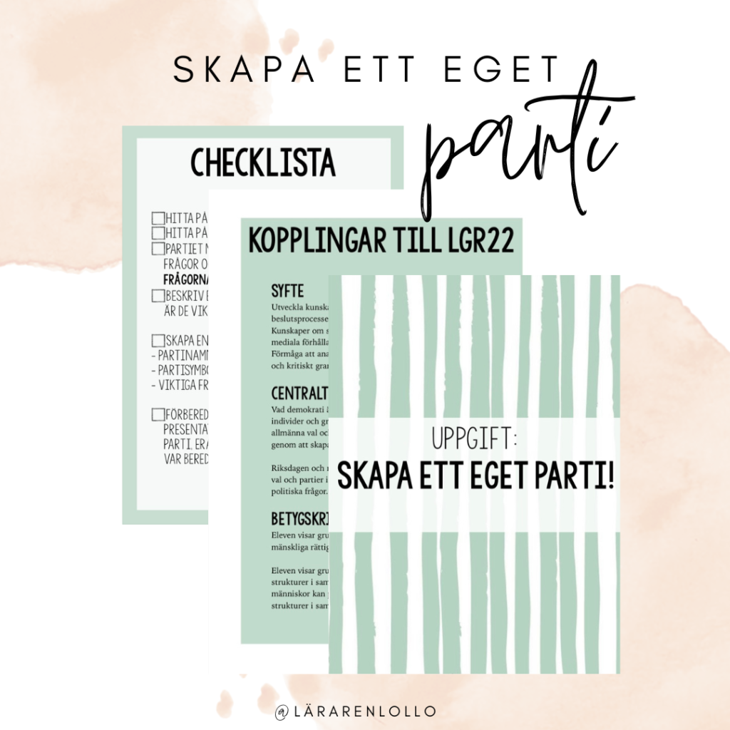Skapa ett eget parti