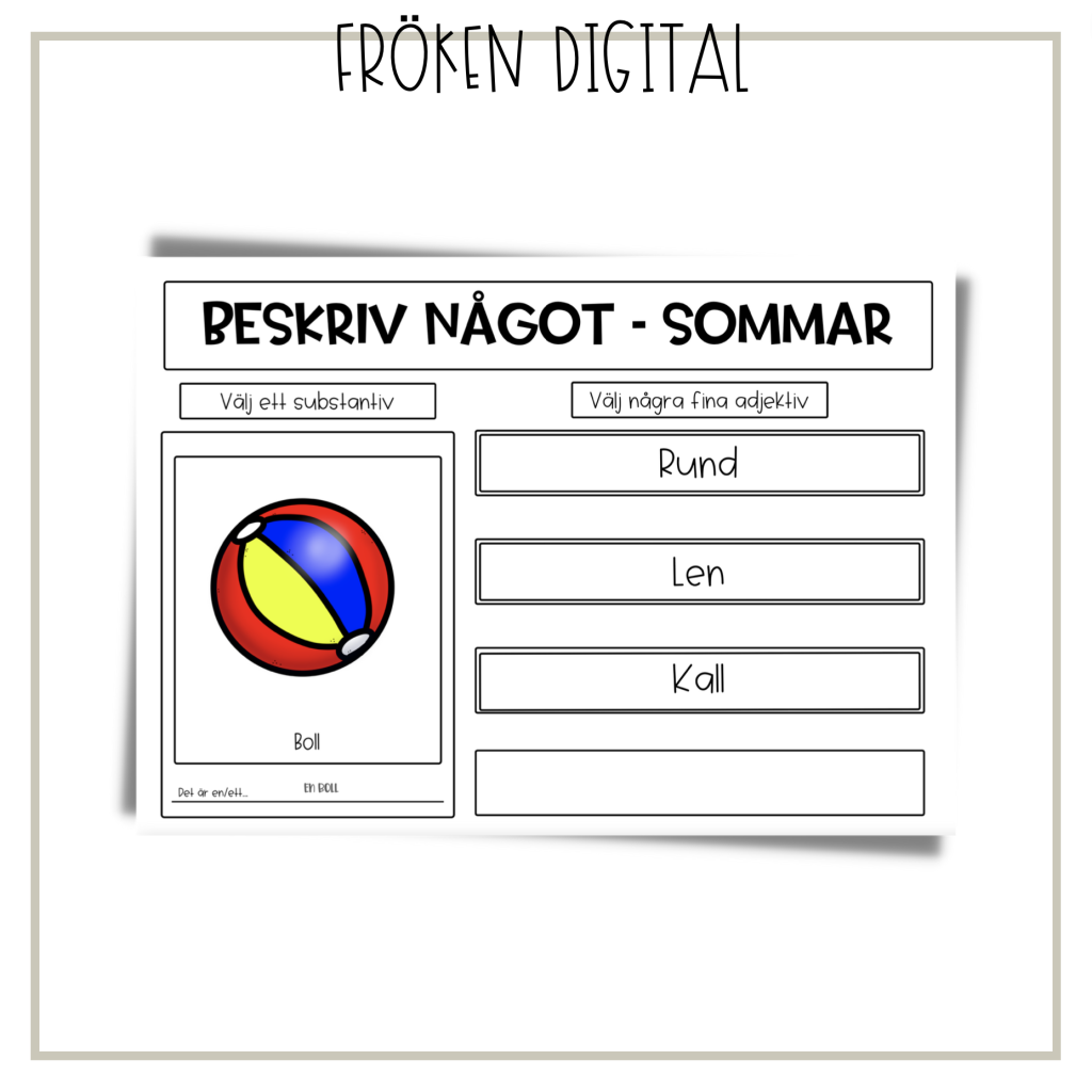 Beskriv något – sommar