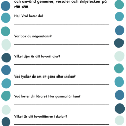Vi tränar gemener och versaler!