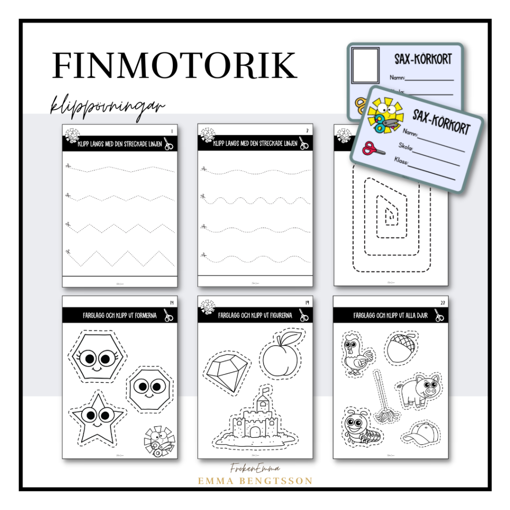 finmotorik klippövningar