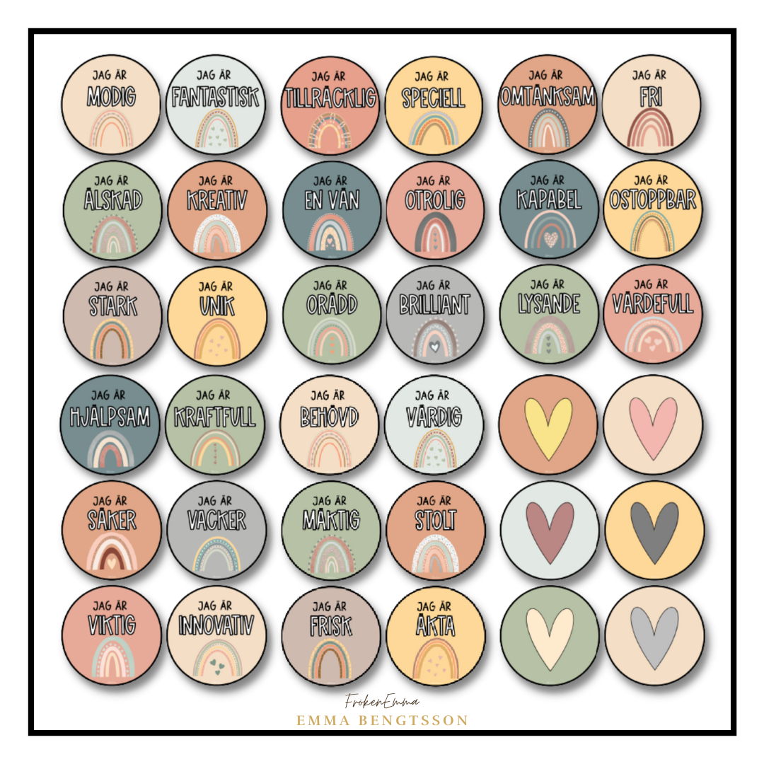 Positiva affirmationer dekor