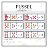 Pussel subtraktion 1-10