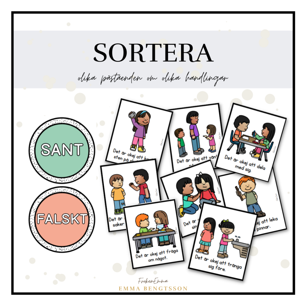 Sortera – handlingar i skolan