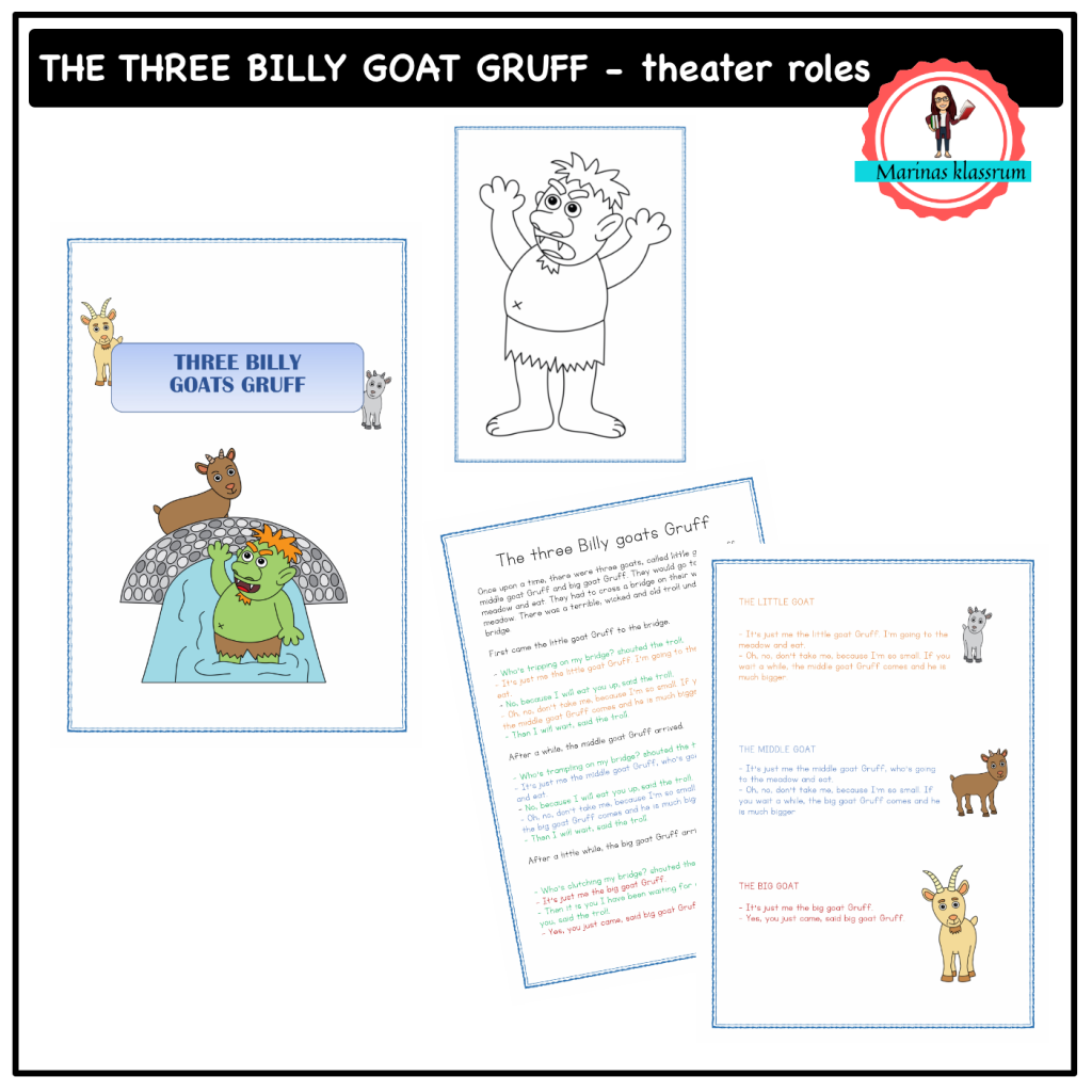 The three Billy Goat Gruff – theater roles