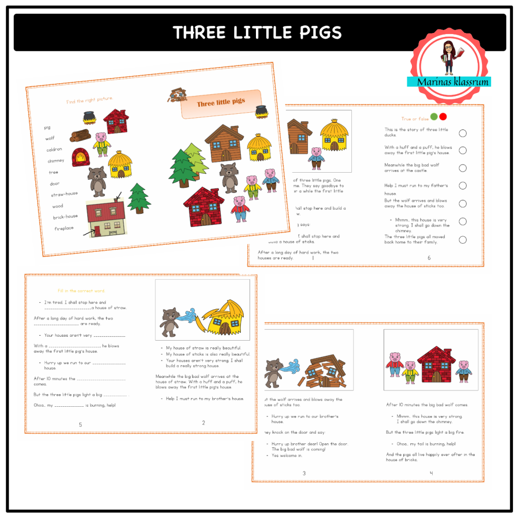 Three little pigs – story book