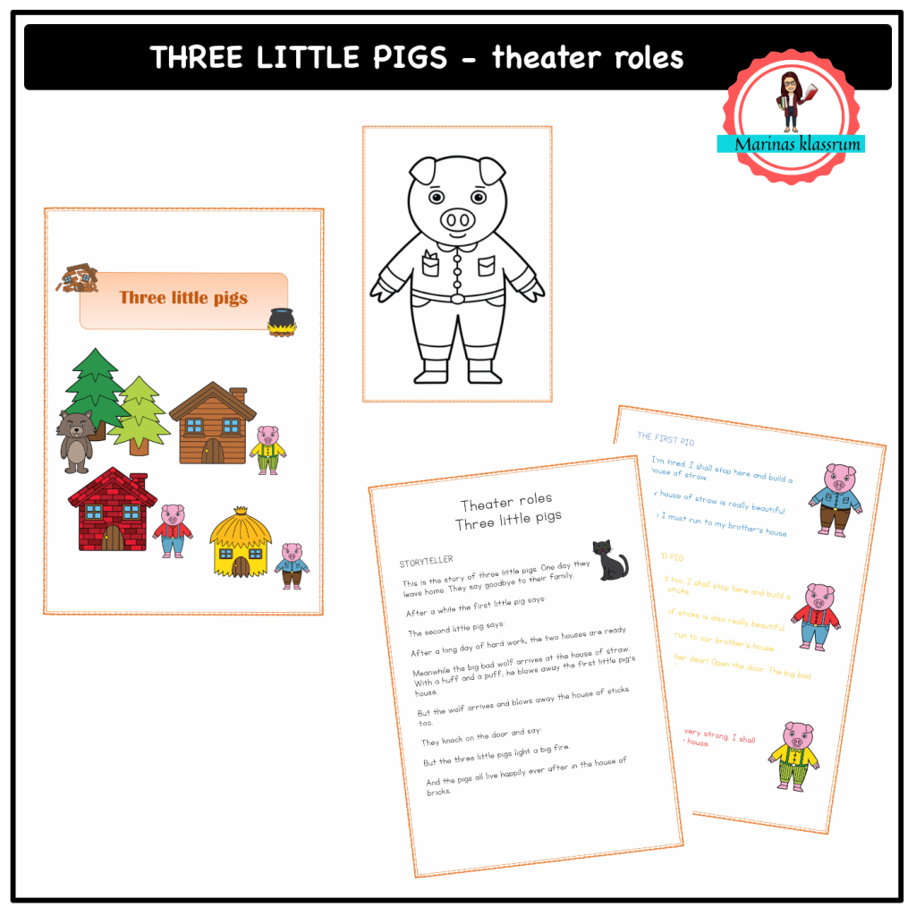 Three little pigs – theater roles