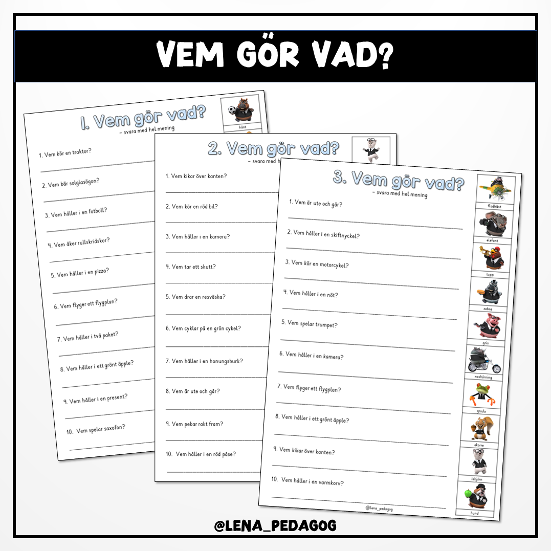 Vem gör vad?