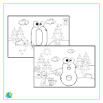 Målarbok – Höst och siffror - bild 2