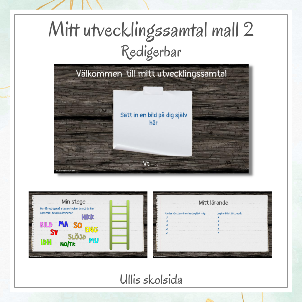 Mitt utvecklingssamtal mall 2 – redigerbar
