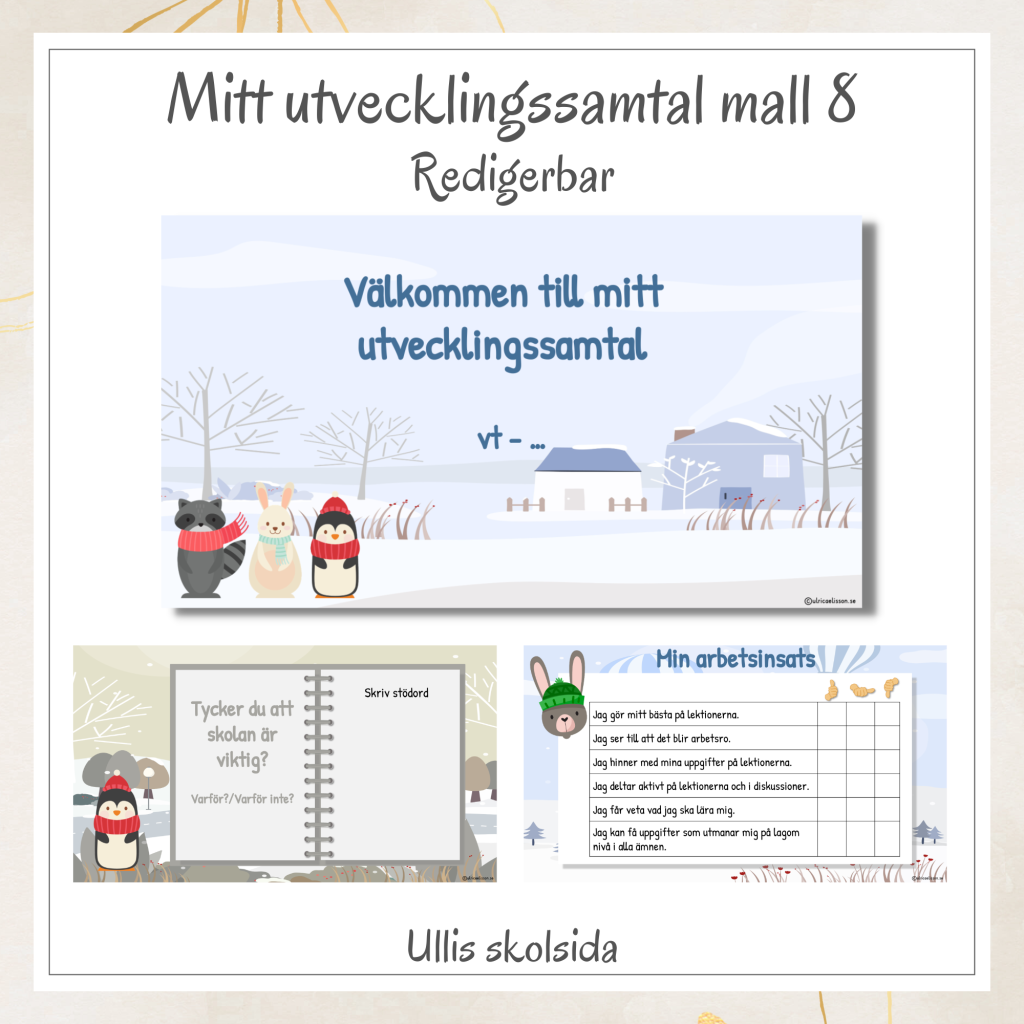 Mitt utvecklingssamtal mall 8 – redigerbar