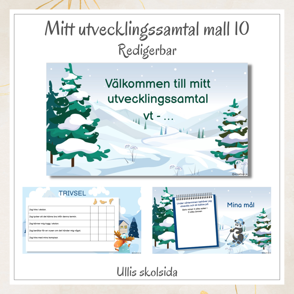 Mitt utvecklingssamtal mall 10 – redigerbar