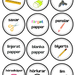 Etiketter- svarta - bild 2