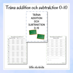 Träna addition och subtraktion 0-10 - bild 1