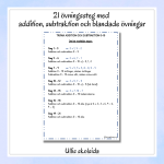 Träna addition och subtraktion 0-10 - bild 2