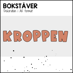 DEKOR: bokstäver kroppen